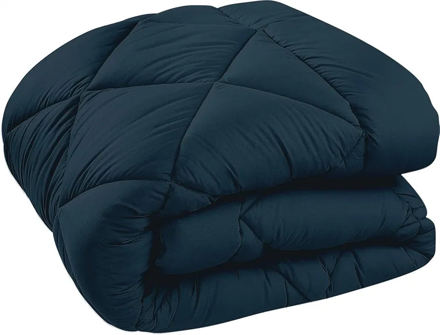 Cloth Fusion Reversible AC Comforter Single Bed 220 GSM,Soft Microfibre Quilt Blanket for Winter